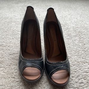 Open toe heels